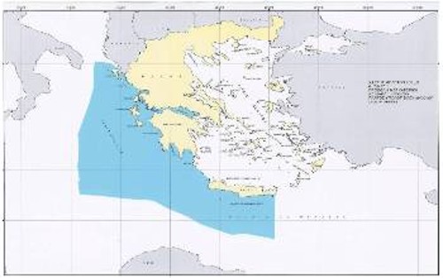 Ο χάρτης που δημοσιοποίησε πρόσφατα η ελληνική κυβέρνηση με τις περιοχές όπου το επόμενο διάστημα θα δοθούν προς έρευνα και εκμετάλλευση στις πολυεθνικές της Ενέργειας