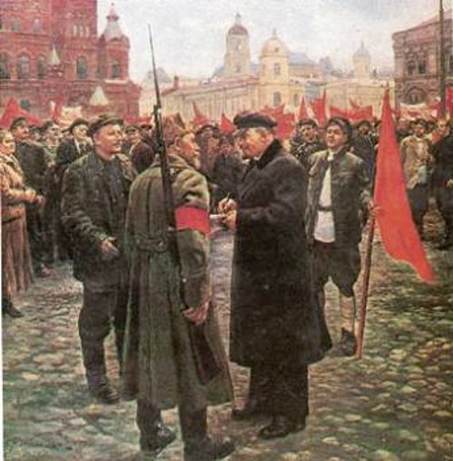 Οχτωβριανή Επανάσταση: Ο Λένιν στην κόκκινη πλατεία